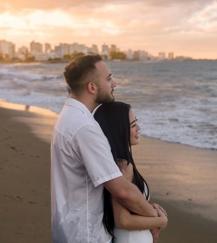 Jenny and Jake gazing at each other