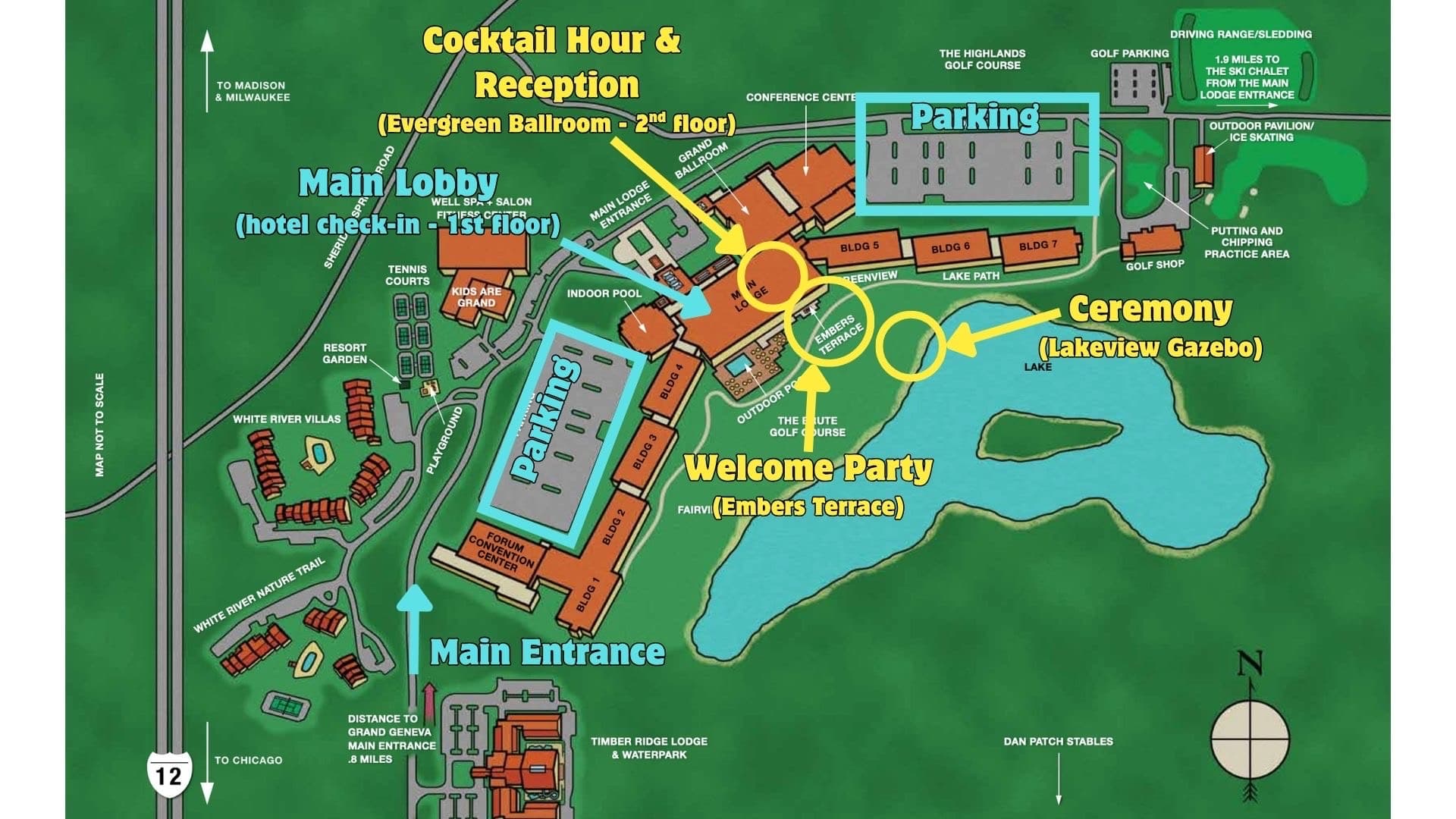 Grand Geneva Resort map